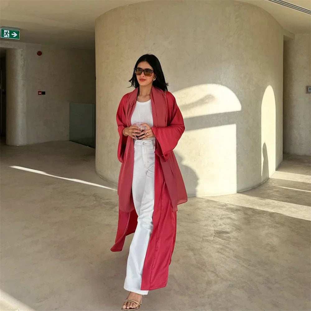 Pearl Satin Abaya - Abaya Vida