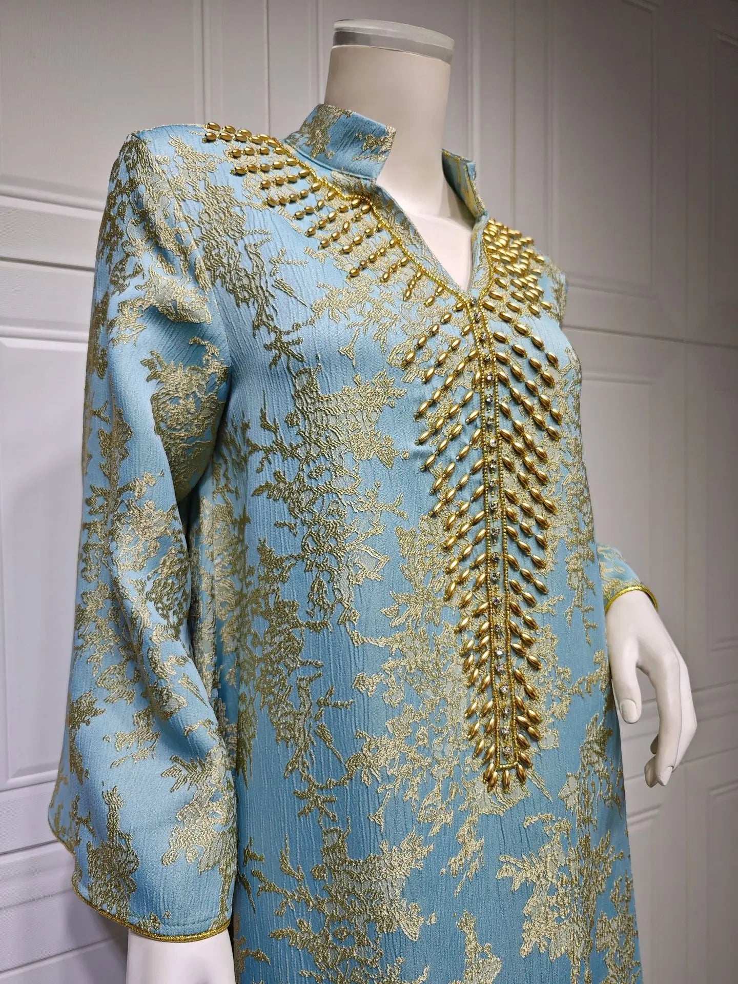 Majestic Embroidered Evening Abaya - Abaya Vida