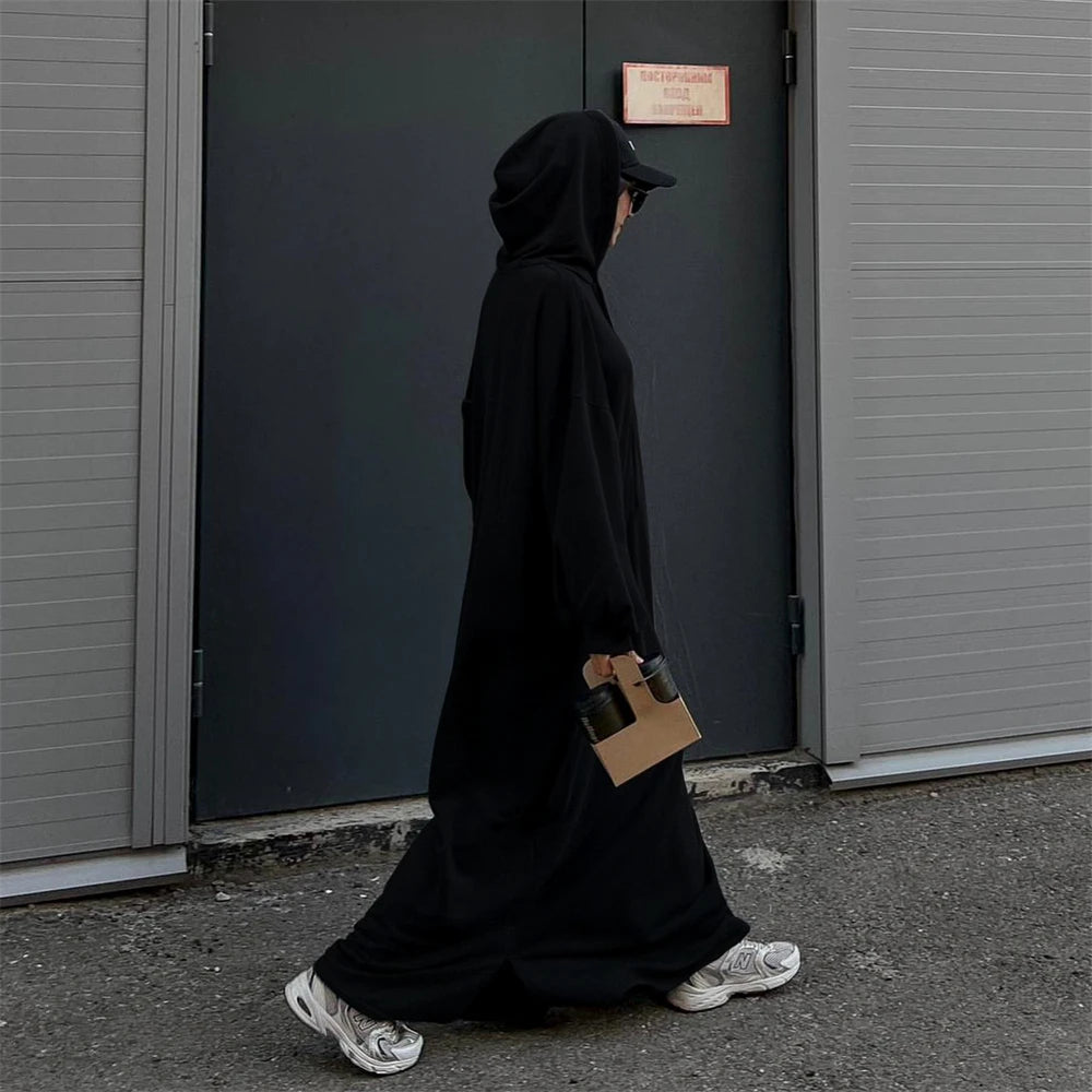 Ramadan Hoodie Abaya – Soft Jersey Pullover Prayer Robe