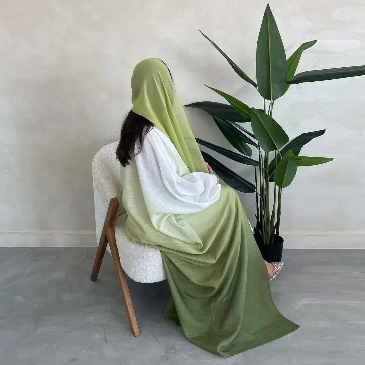 Gradient Shine Abaya Set - Abaya Vida