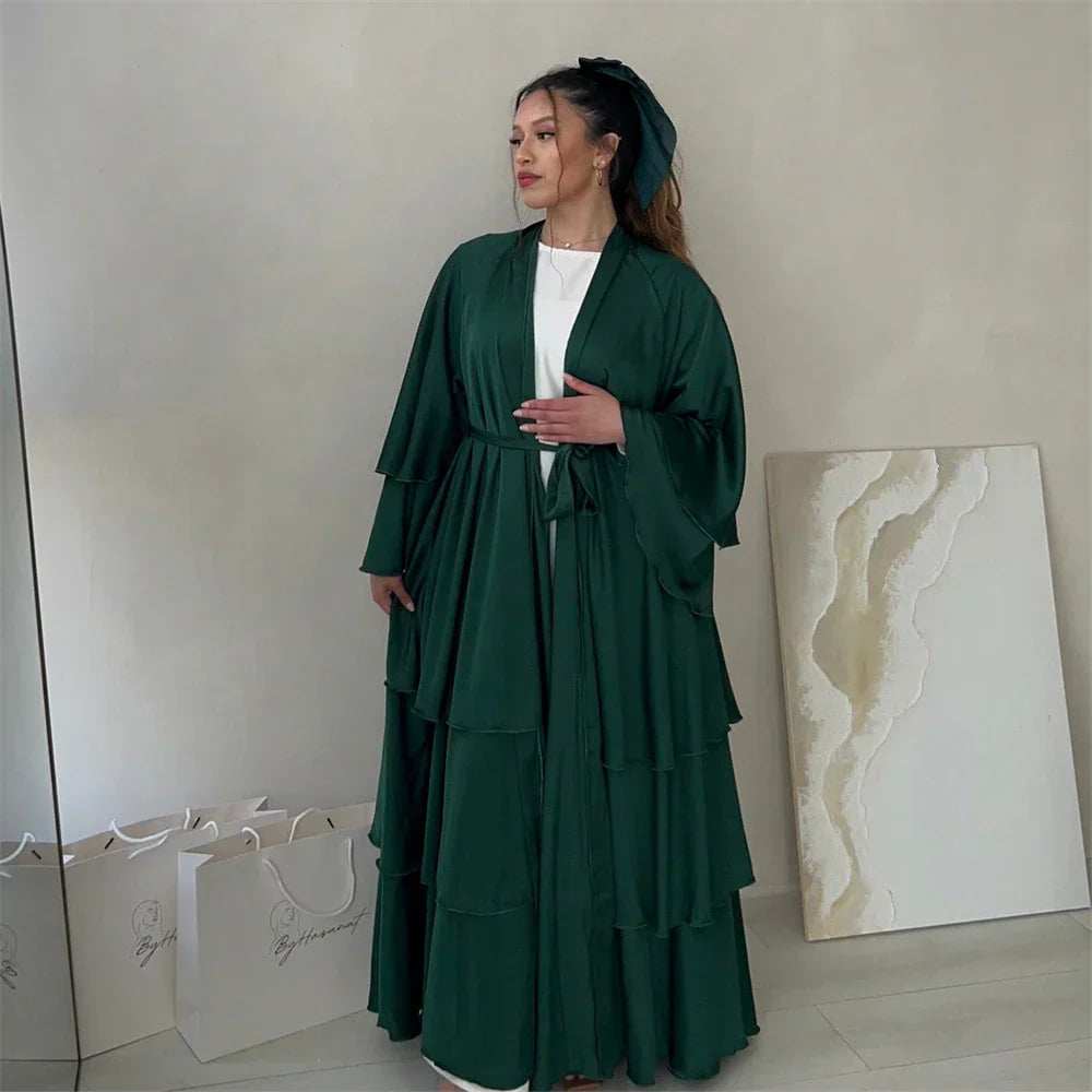Satin Serenity Abaya - Abaya Vida