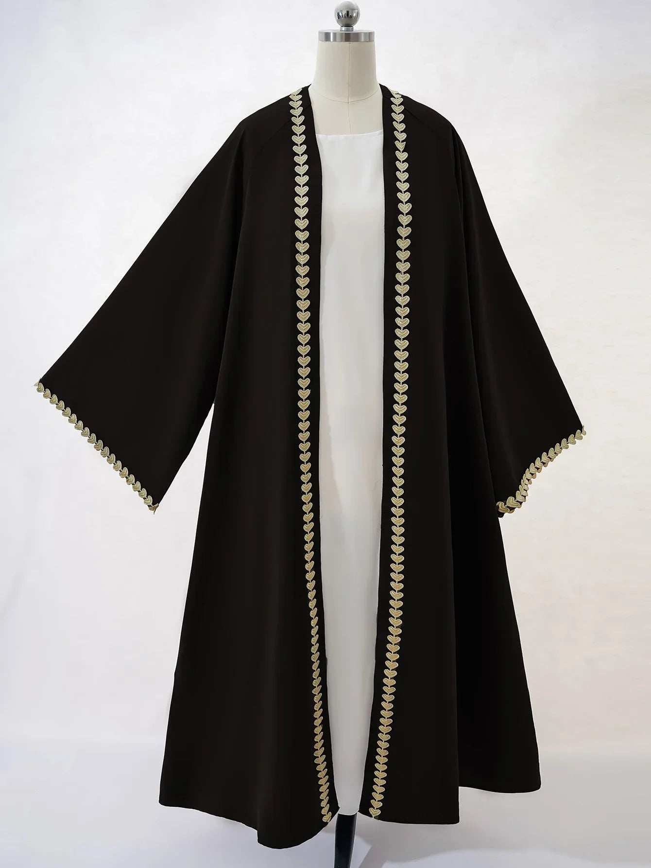 Emerald Gold Edge Abaya - Abaya Vida