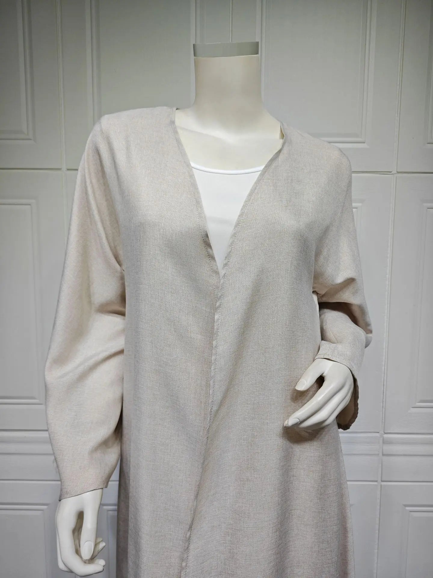 Eid Cardigan Robe – Wide Draped Open Front Abaya | AbayaVida