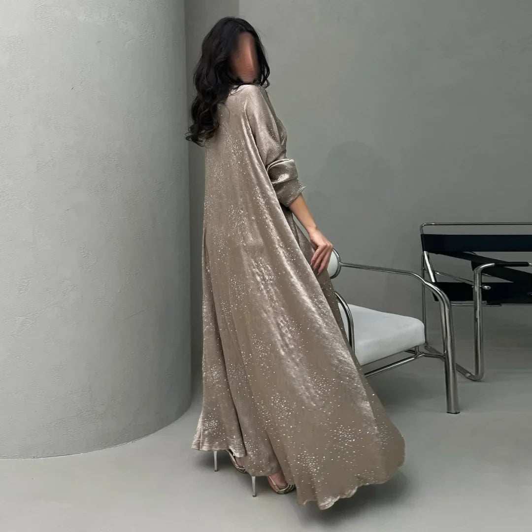 Satin Grace Abaya - Abaya Vida