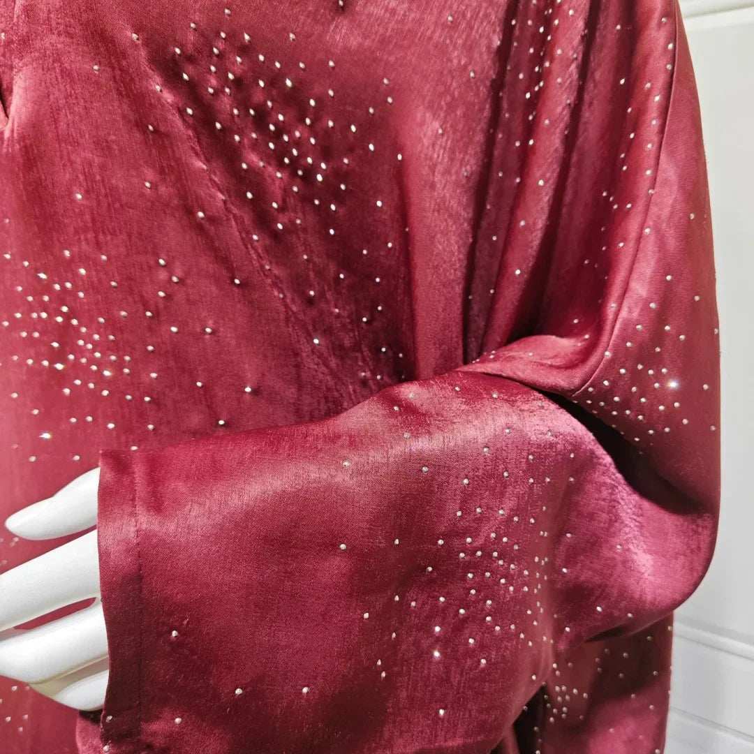 Satin Grace Abaya - Abaya Vida