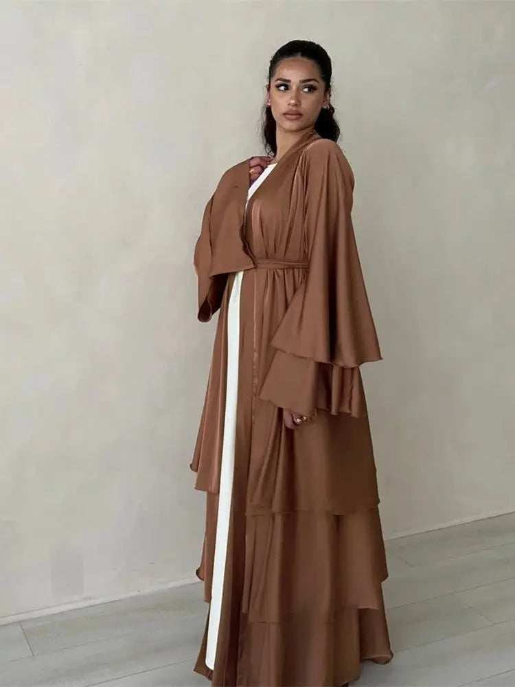 Satin Serenity Abaya - Abaya Vida