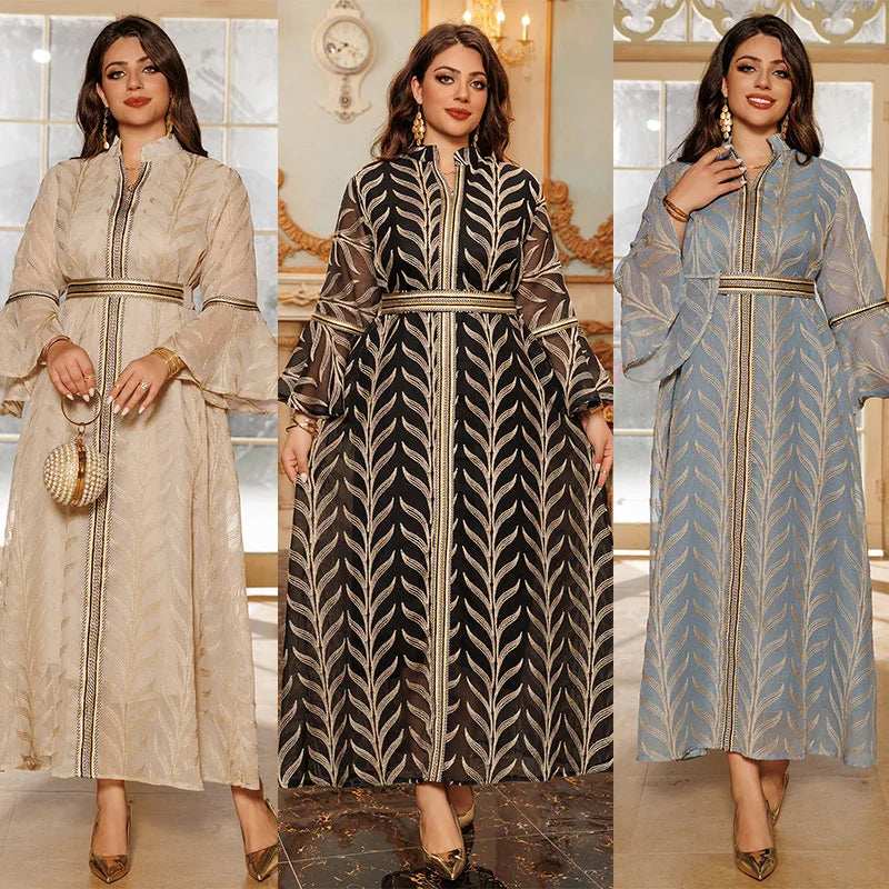 Royal Embroidered Abaya - Abaya Vida