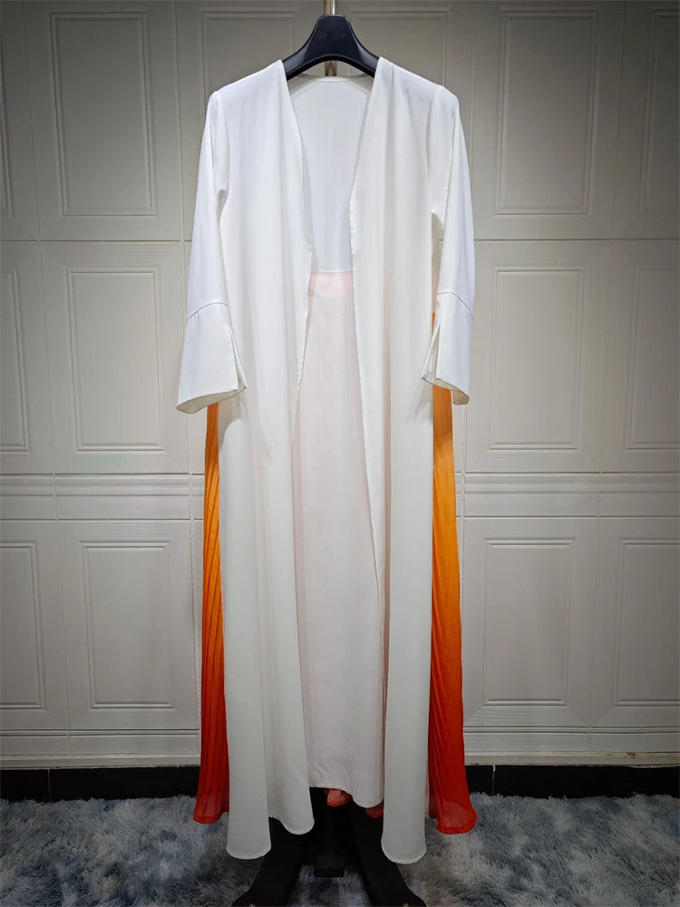 Open Chiffon Kimono Abaya – Flowing Layering Robe