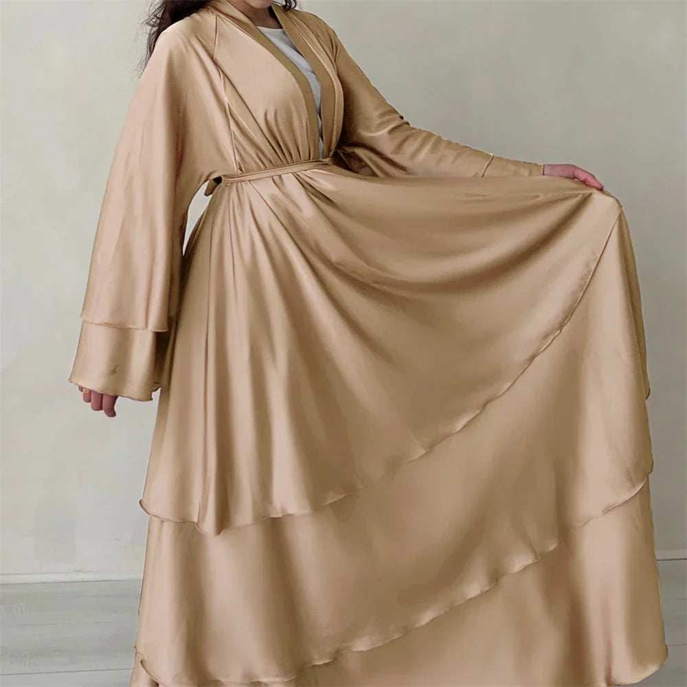 Satin Serenity Abaya - Abaya Vida
