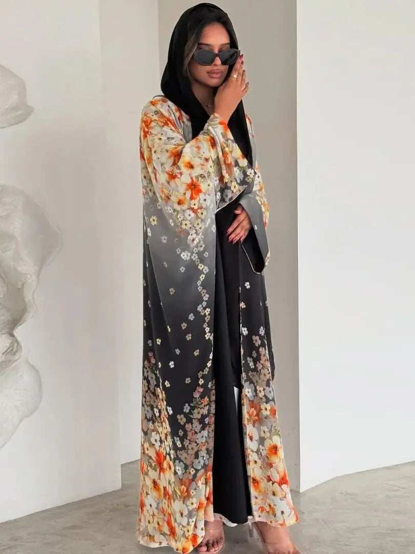 Bloom Print Abaya - Abaya Vida