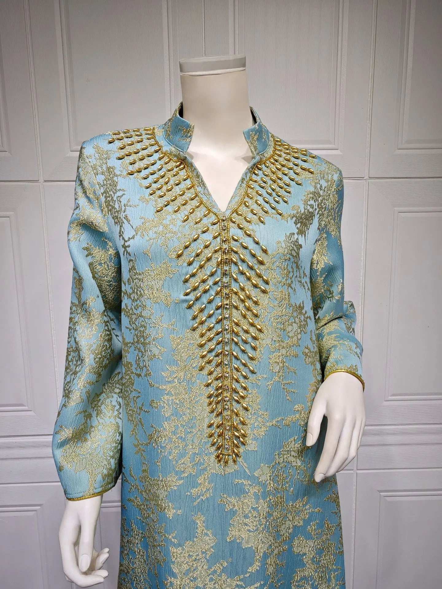 Majestic Embroidered Evening Abaya - Abaya Vida