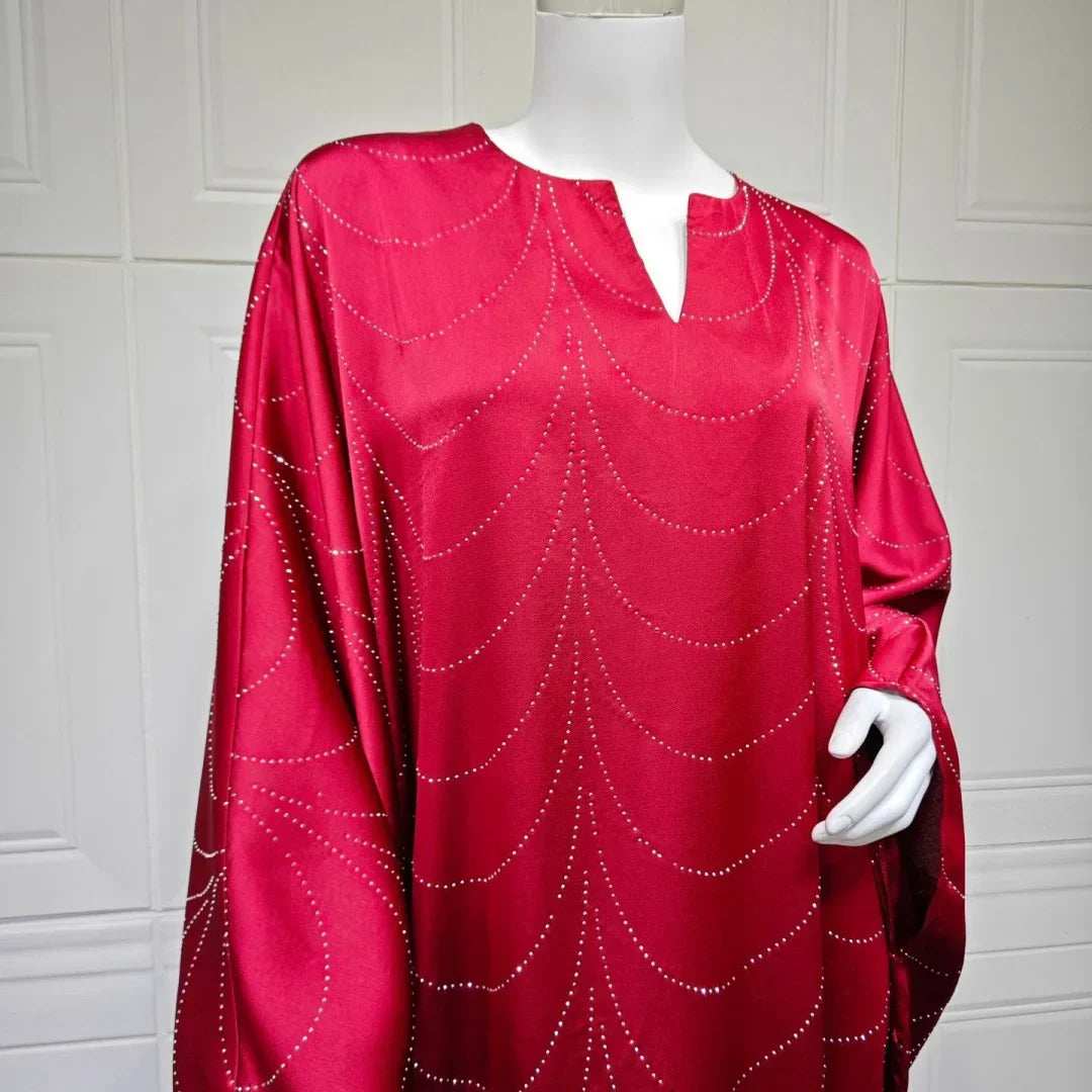 Diamond Satin Abaya - Abaya Vida