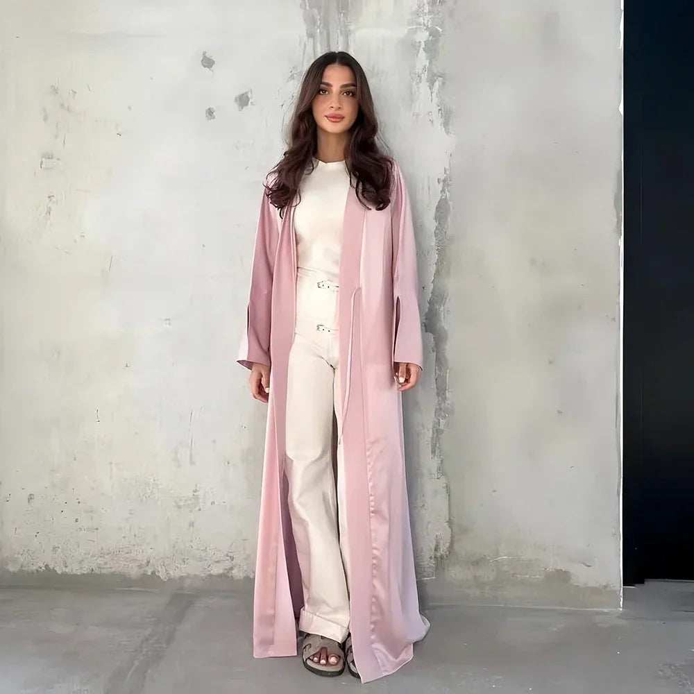 Pearl Satin Abaya - Abaya Vida