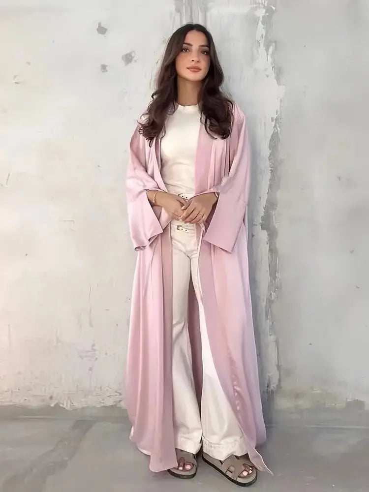 Pearl Satin Abaya - Abaya Vida