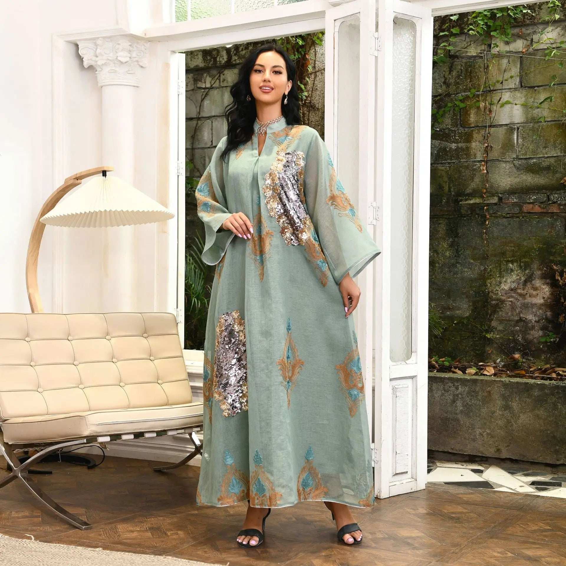 Midnight Radiance Abaya - Abaya Vida