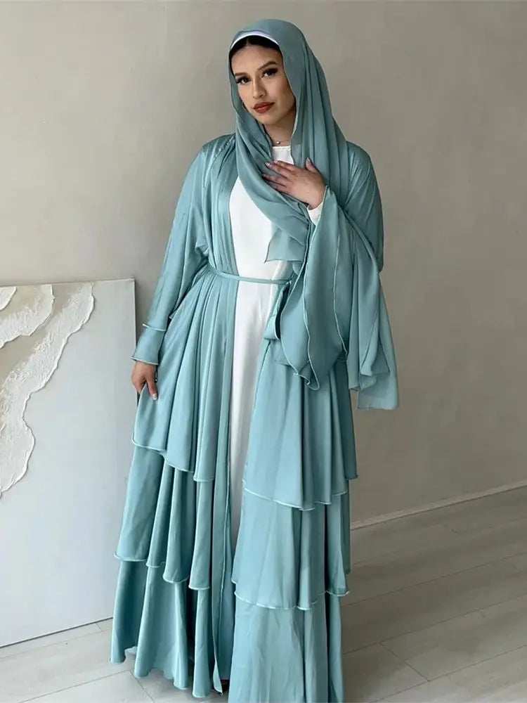 Satin Serenity Abaya - Abaya Vida
