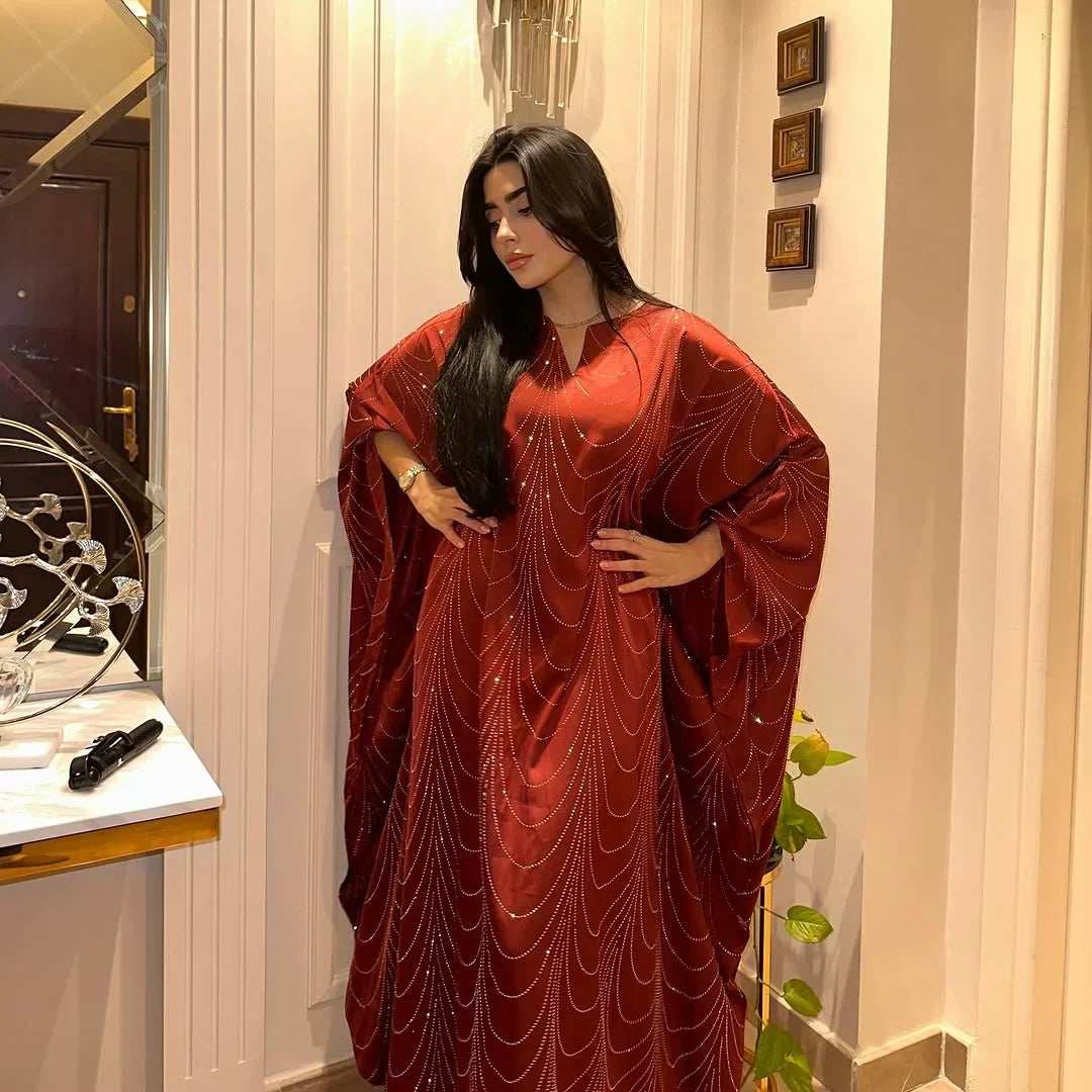 Diamond Satin Abaya - Abaya Vida