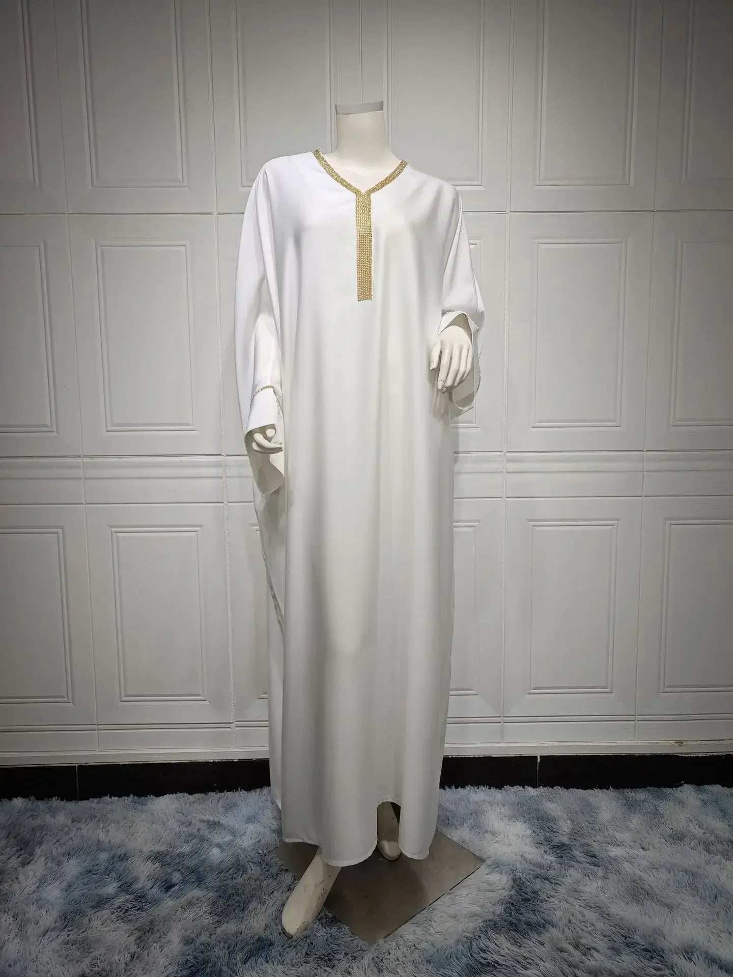 Crystal Batwing Diamond Abaya - Abaya Vida