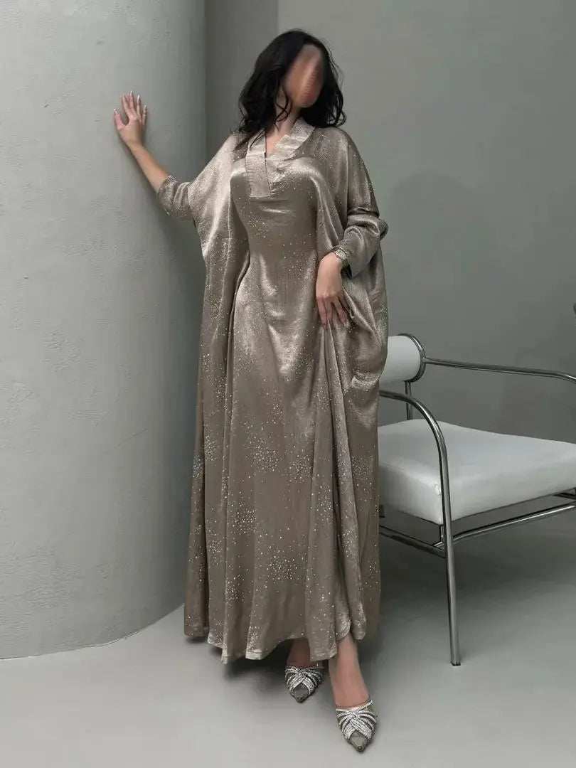 Satin Grace Abaya - Abaya Vida