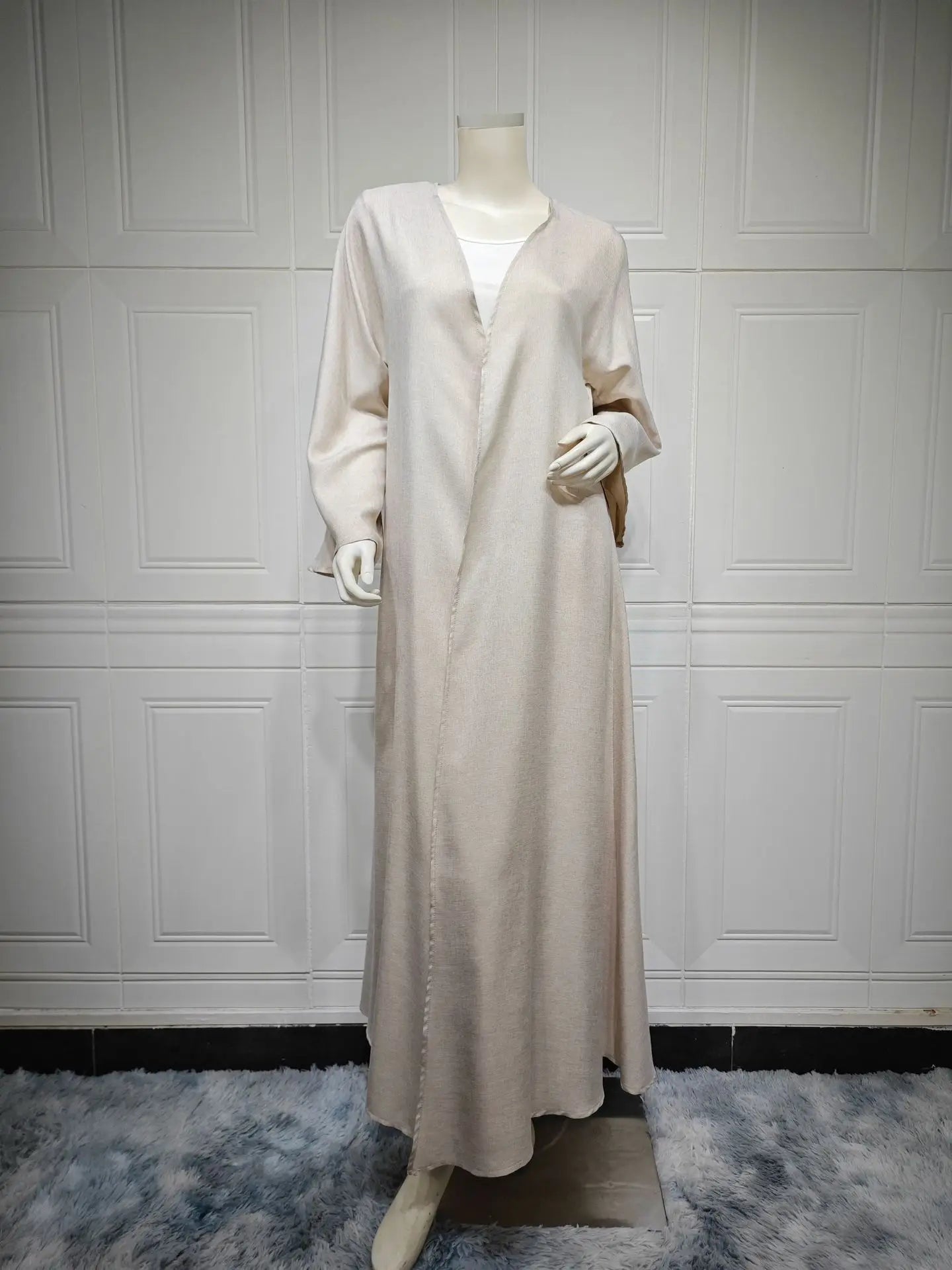 Eid Cardigan Robe – Wide Draped Open Front Abaya | AbayaVida