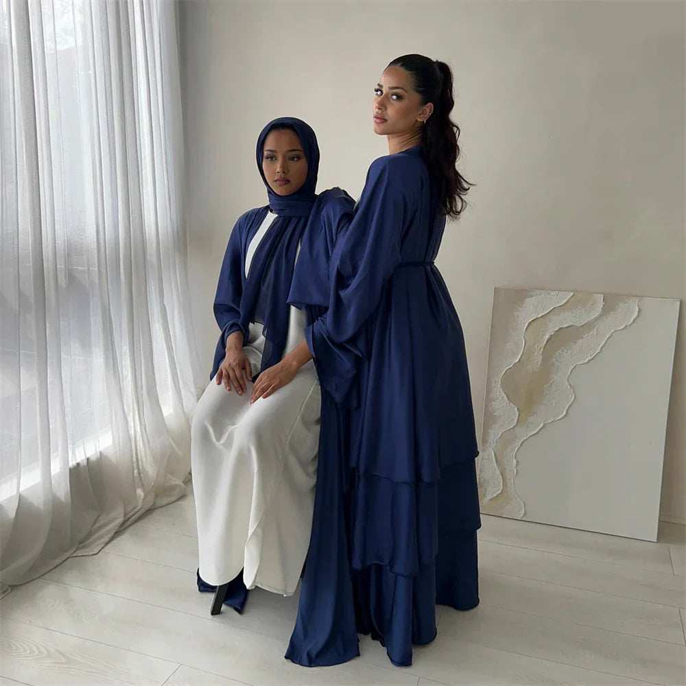 Satin Serenity Abaya - Abaya Vida