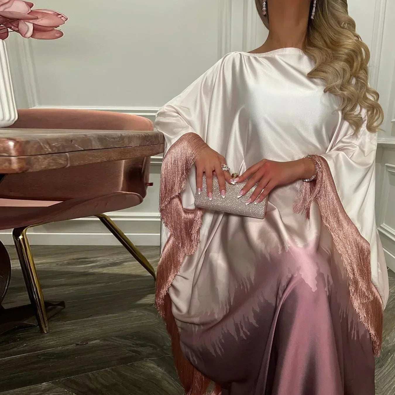 Gradient Tassel Dress - Abaya Vida