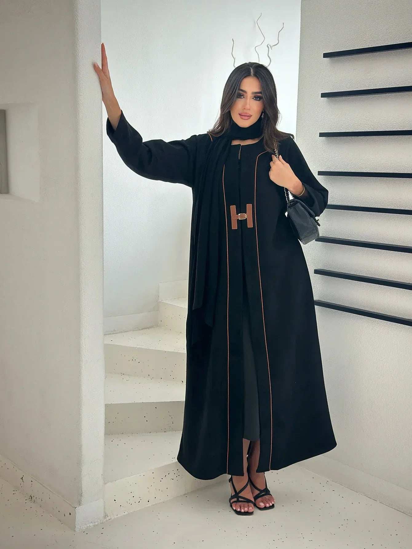 Dubai Kimono Cardigan Abaya - Abaya Vida