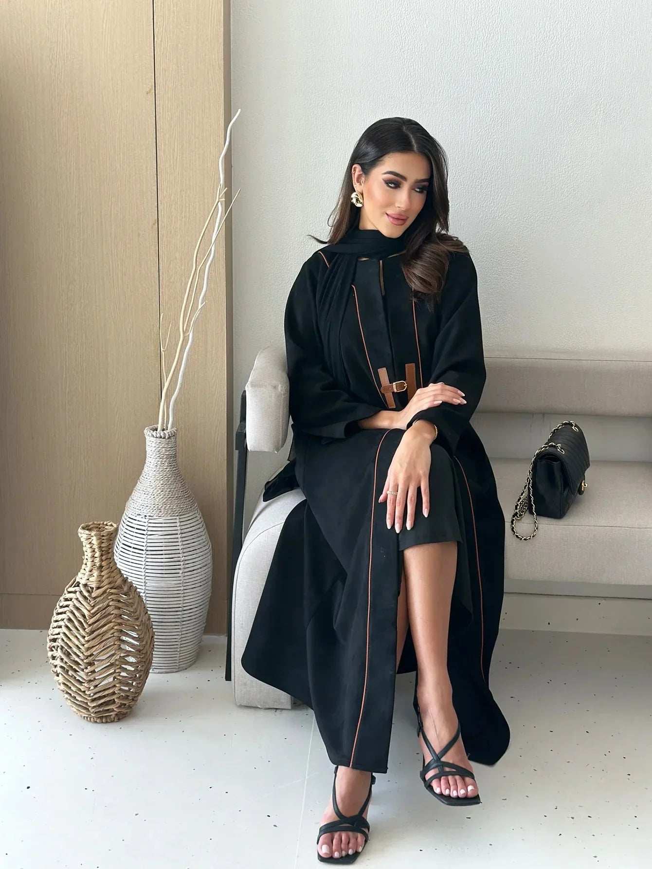 Dubai Kimono Cardigan Abaya - Abaya Vida