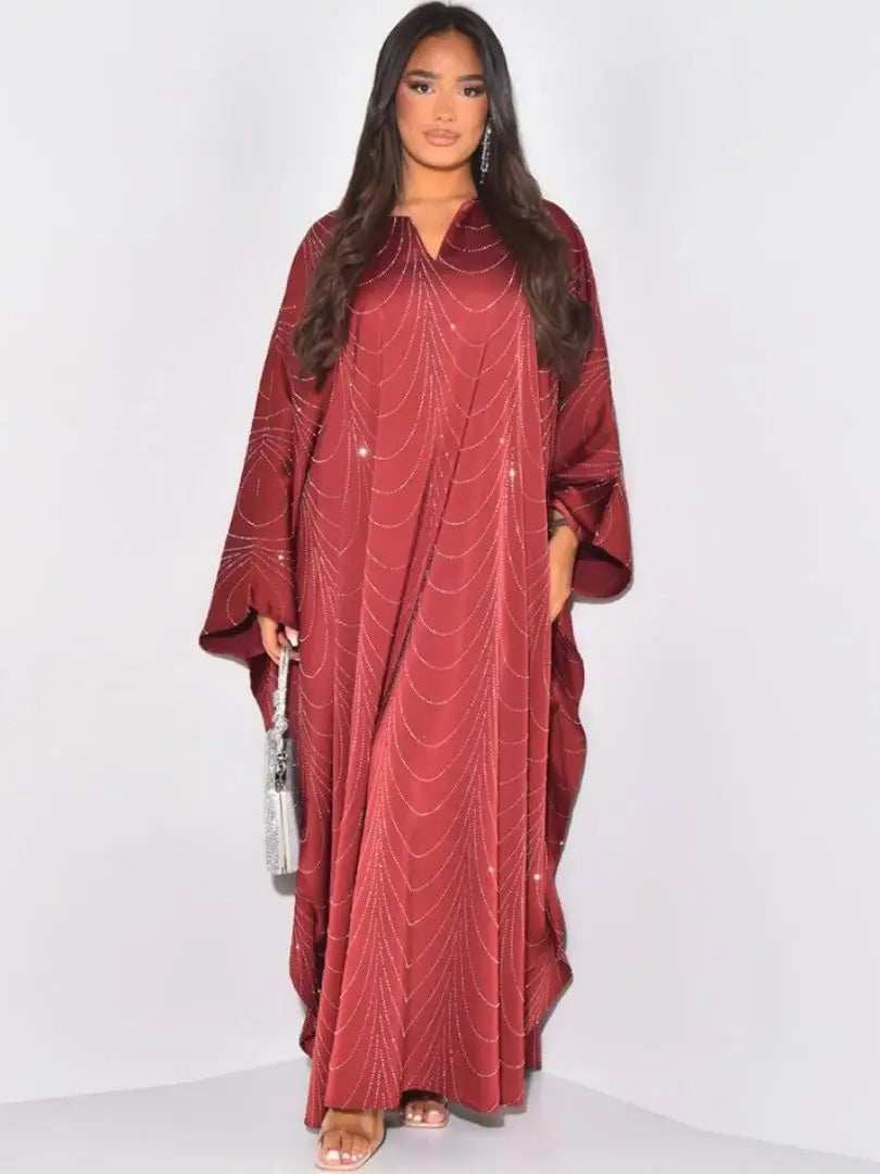 Diamond Satin Abaya - Abaya Vida