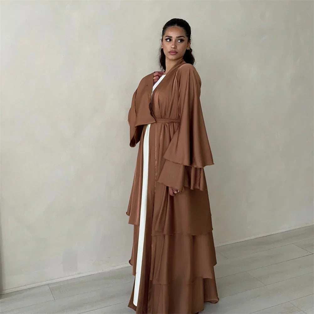 Satin Serenity Abaya - Abaya Vida