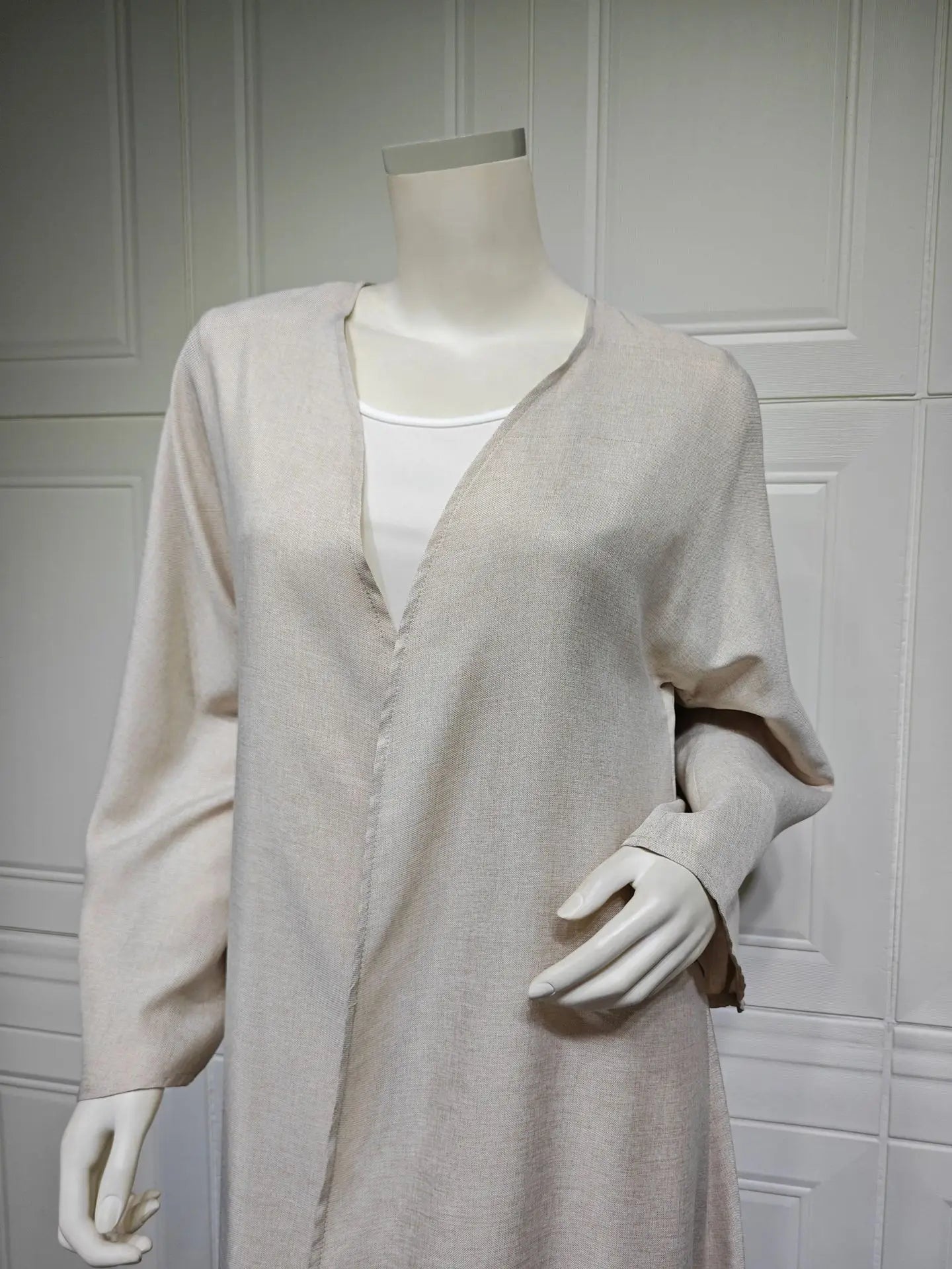 Eid Cardigan Robe – Wide Draped Open Front Abaya | AbayaVida
