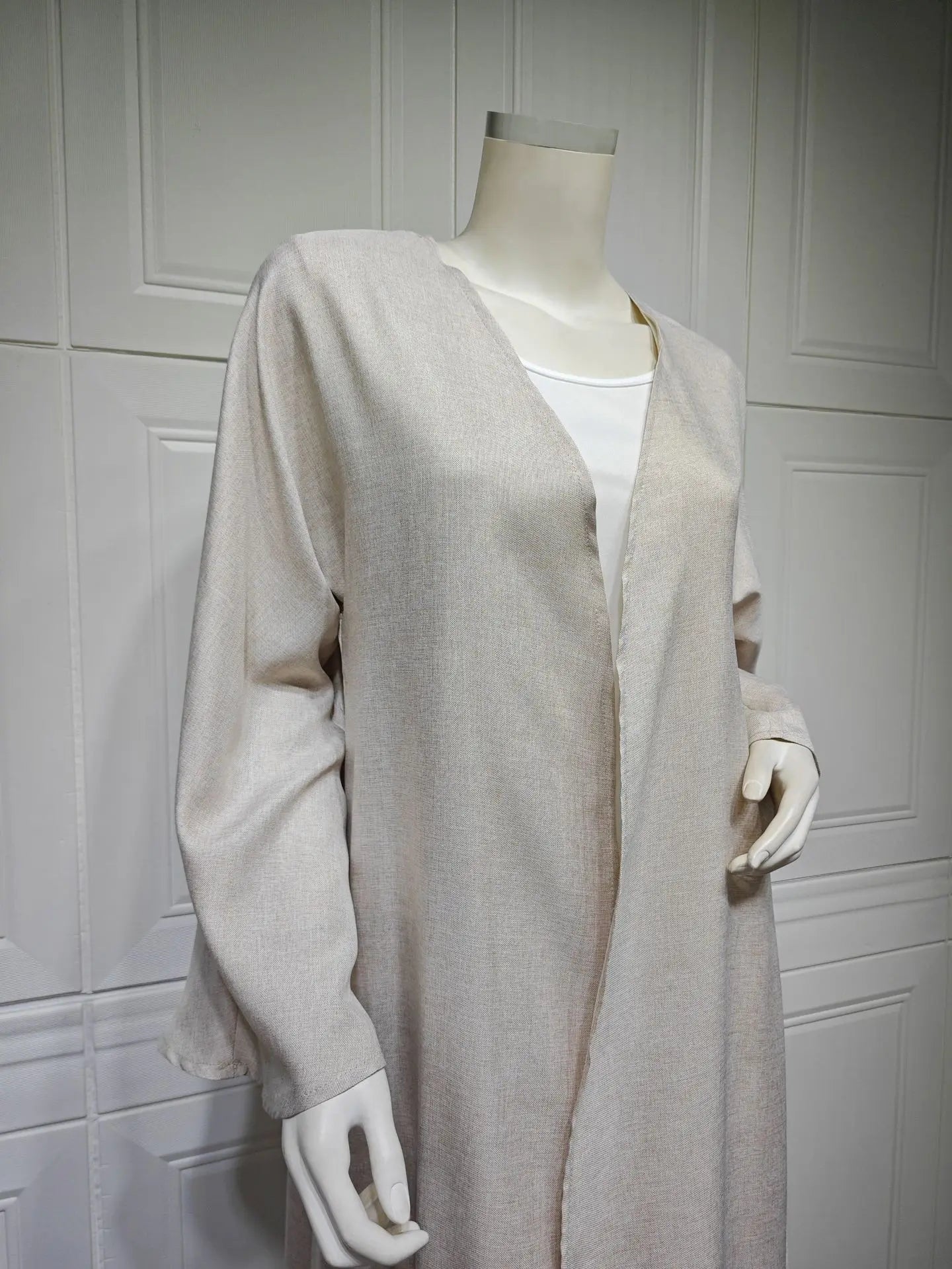 Eid Cardigan Robe – Wide Draped Open Front Abaya | AbayaVida