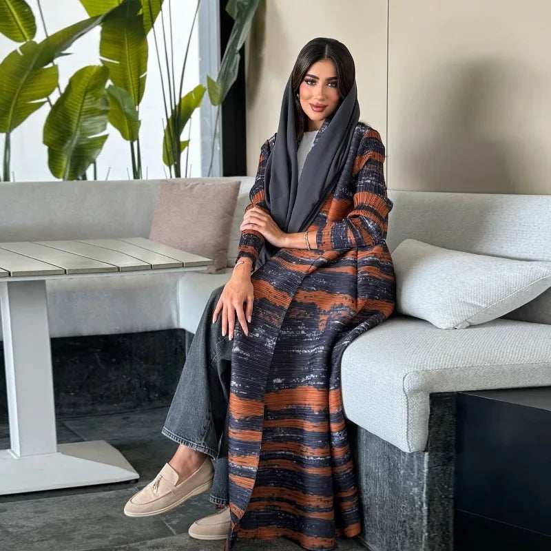 Luxury Pleated Abaya - Abaya Vida