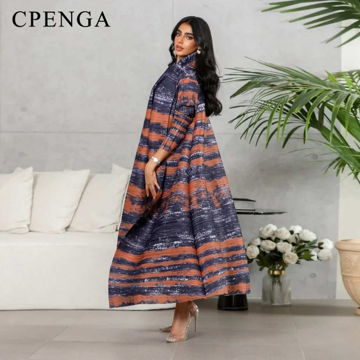 Luxury Pleated Abaya - Abaya Vida