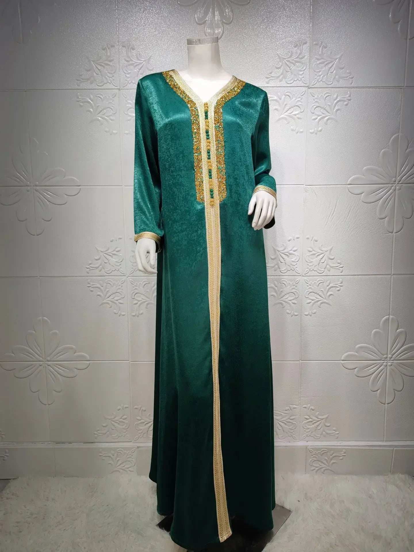 Diamond Splice Abaya - Abaya Vida