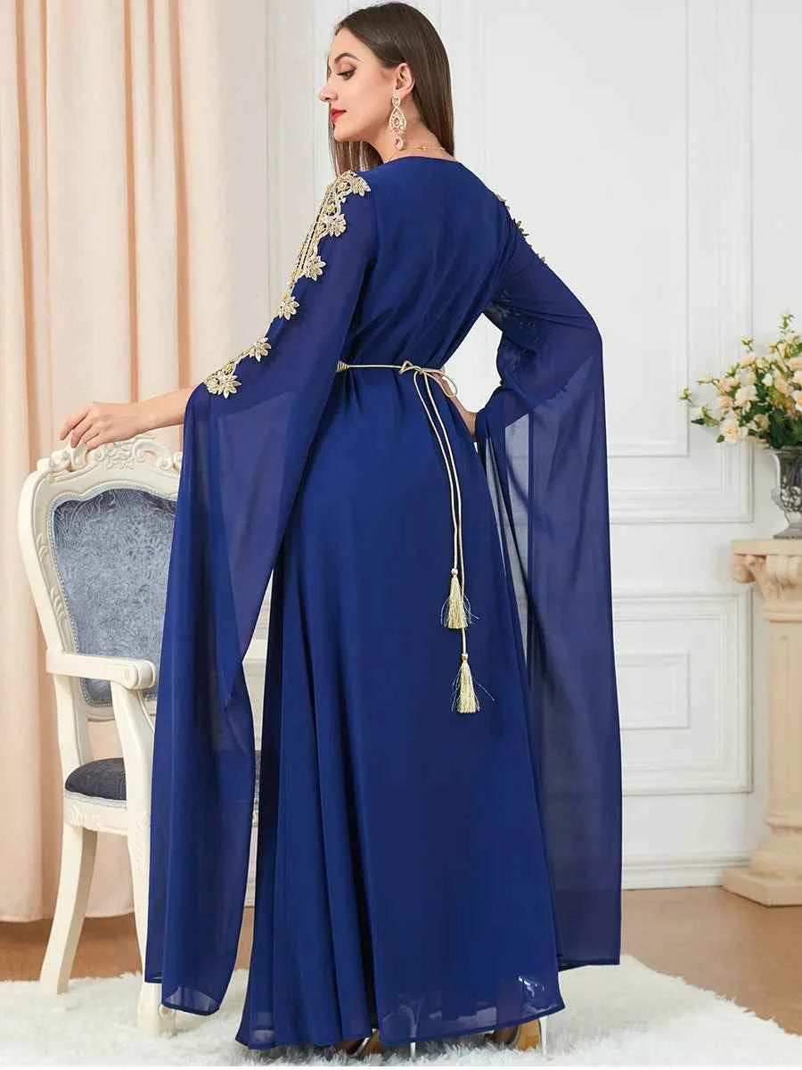 Morocco Ruffle Abaya Dress - Abaya Vida