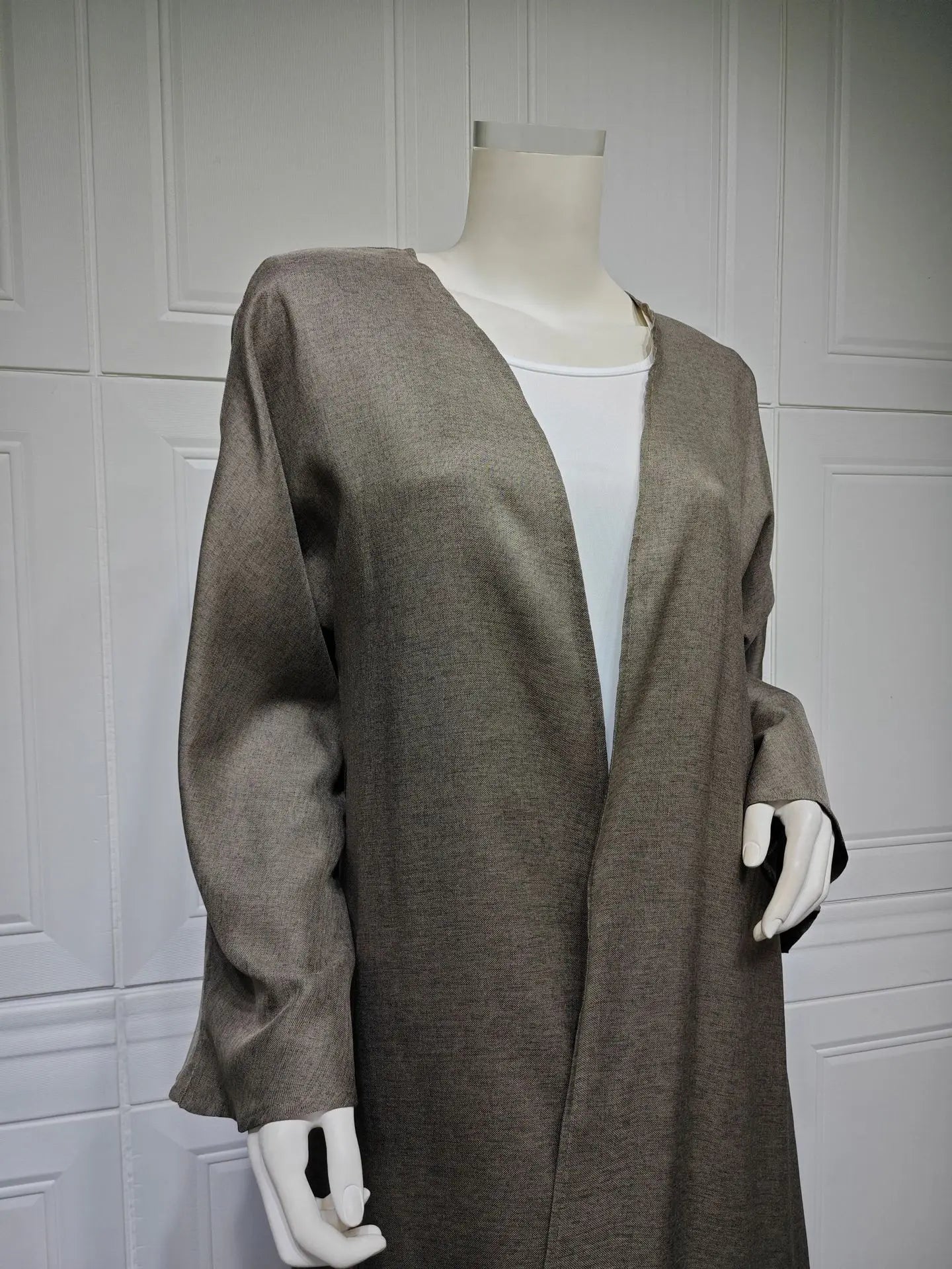 Eid Cardigan Robe – Wide Draped Open Front Abaya | AbayaVida