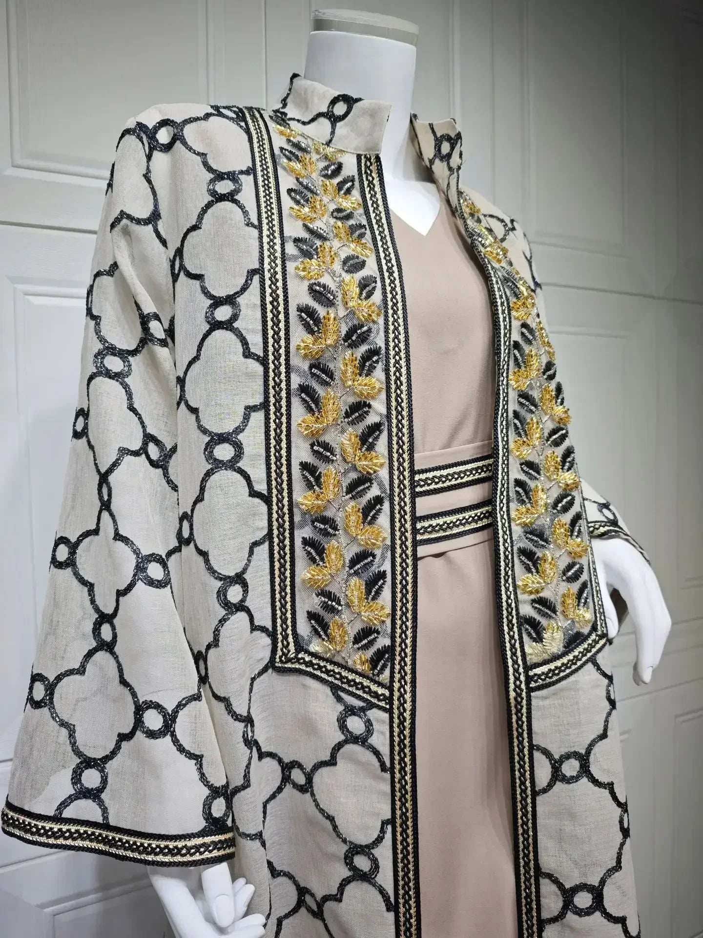 Embroidered Eid Abaya Set - Abaya Vida