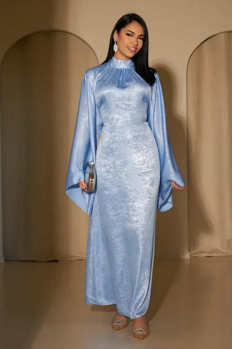 Shimmer Flare Abaya - Abaya Vida