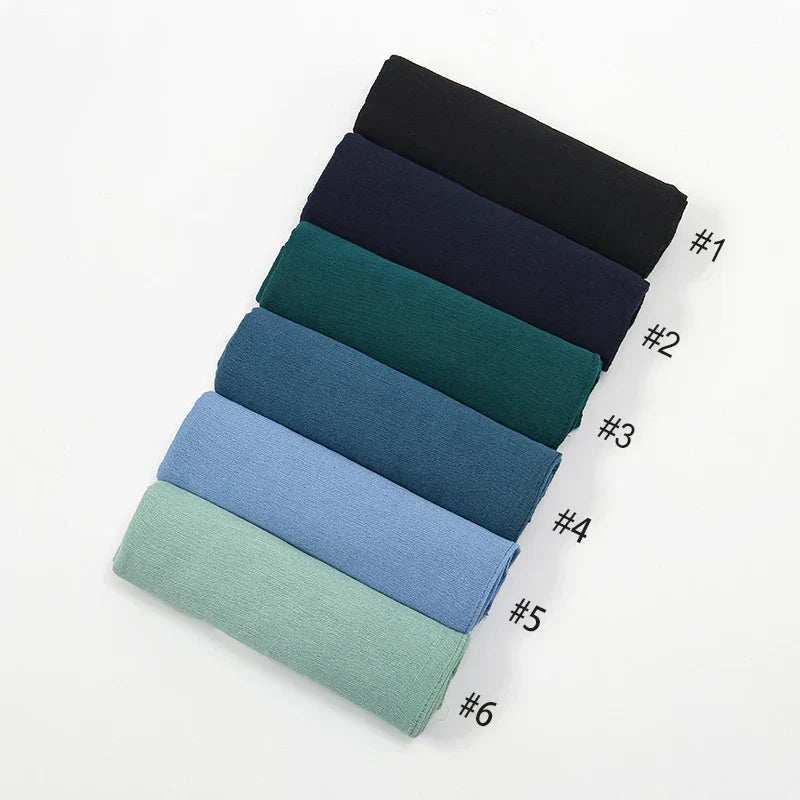 Crinkle Rayon Hijab – Elegant & Airy - Abaya Vida