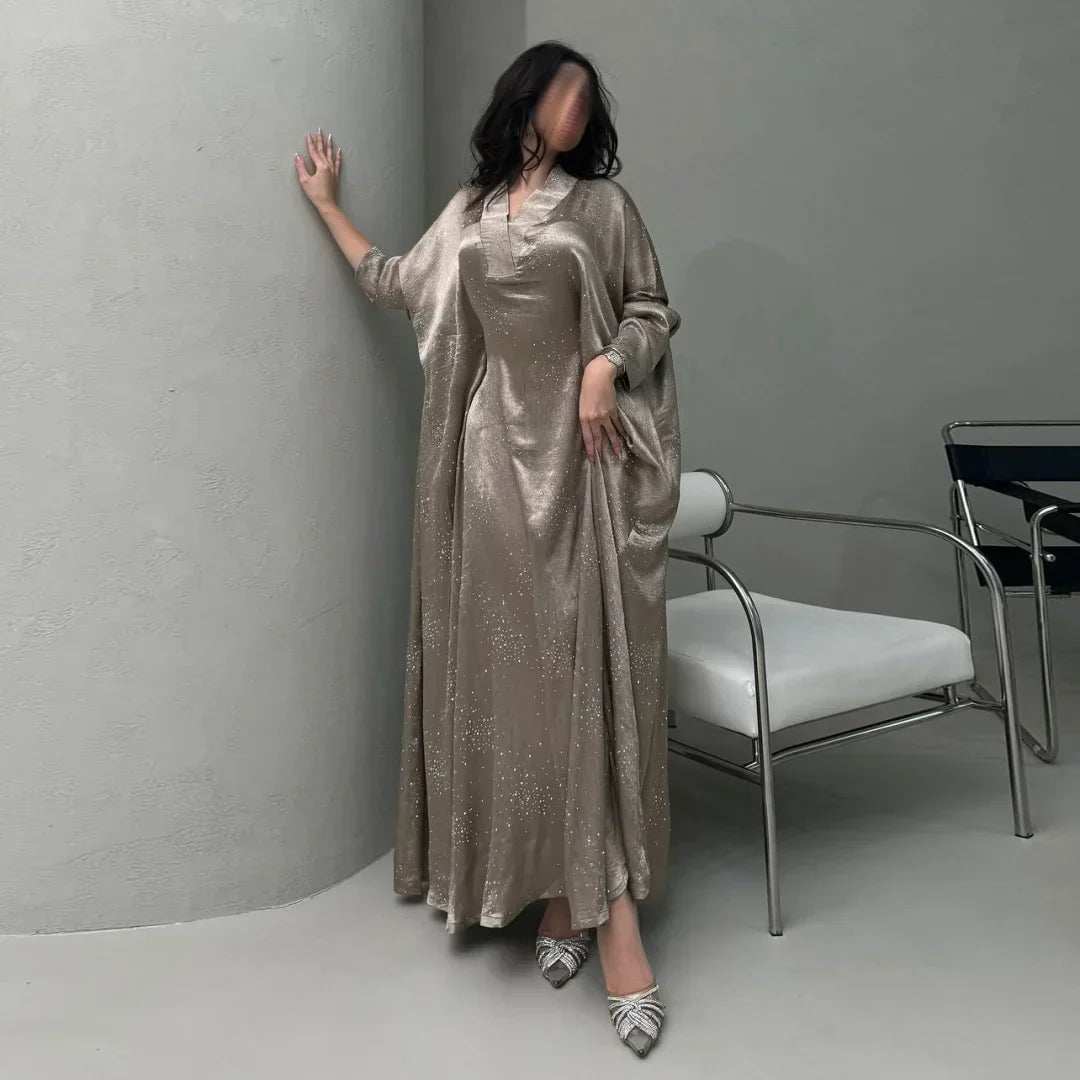 Satin Grace Abaya - Abaya Vida