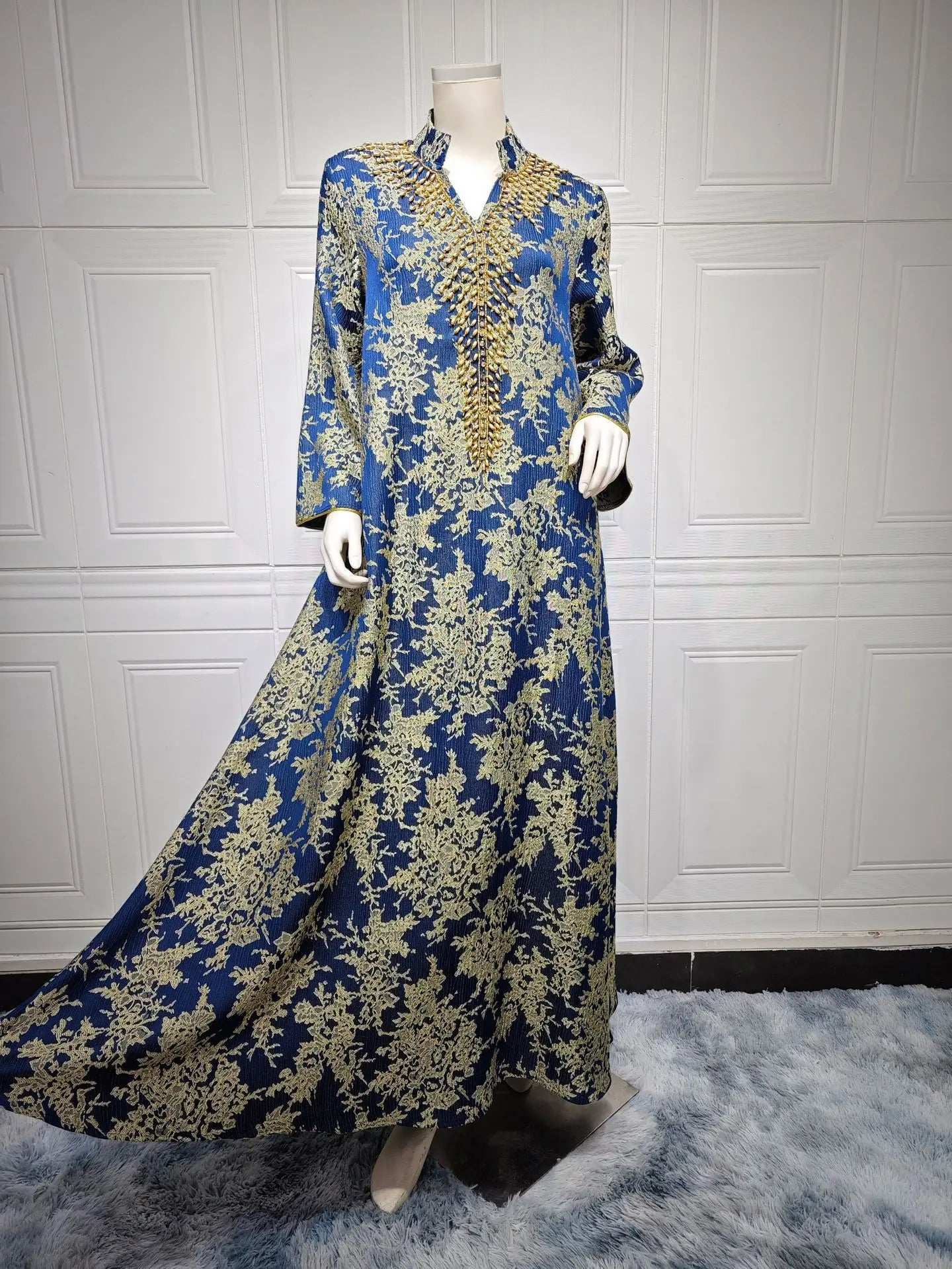 Majestic Embroidered Evening Abaya - Abaya Vida