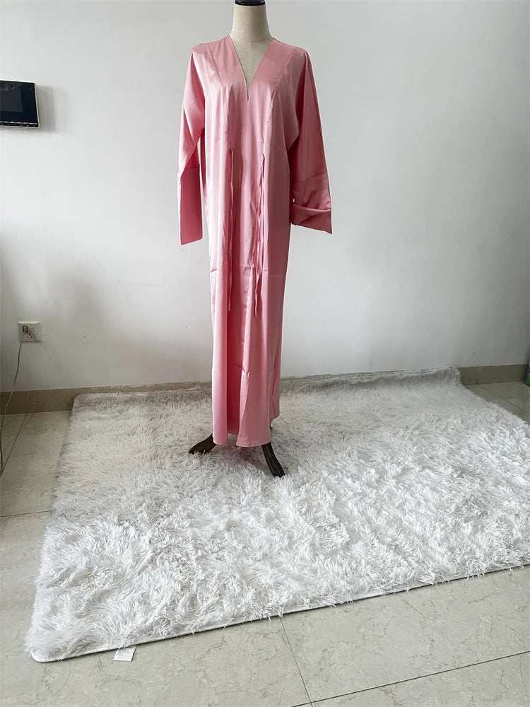 Pearl Satin Abaya - Abaya Vida