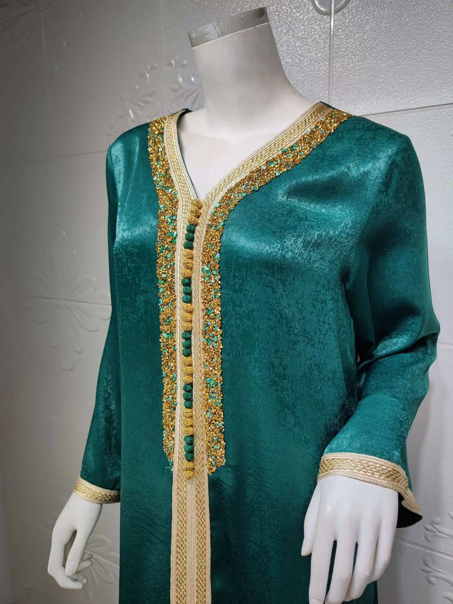 Diamond Splice Abaya - Abaya Vida