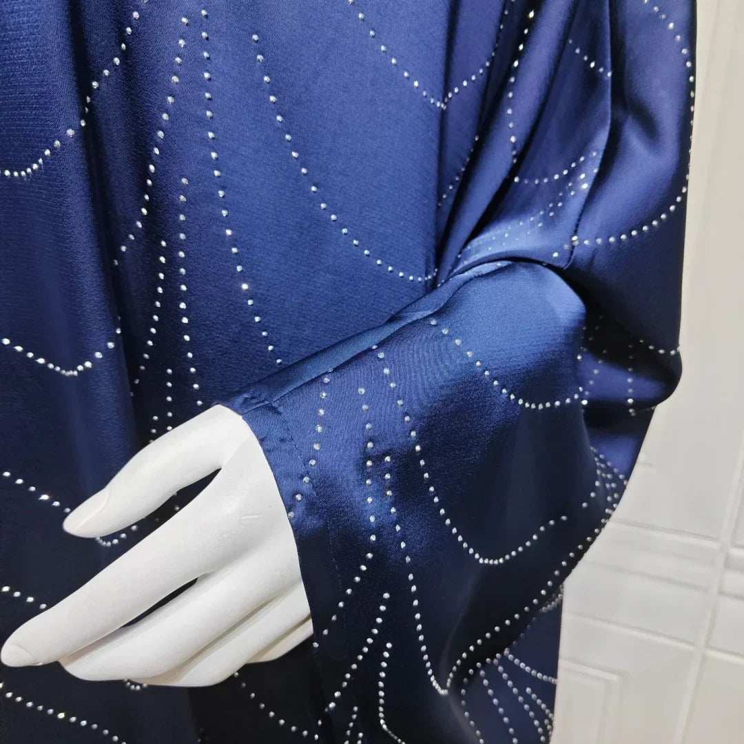 Diamond Satin Abaya - Abaya Vida