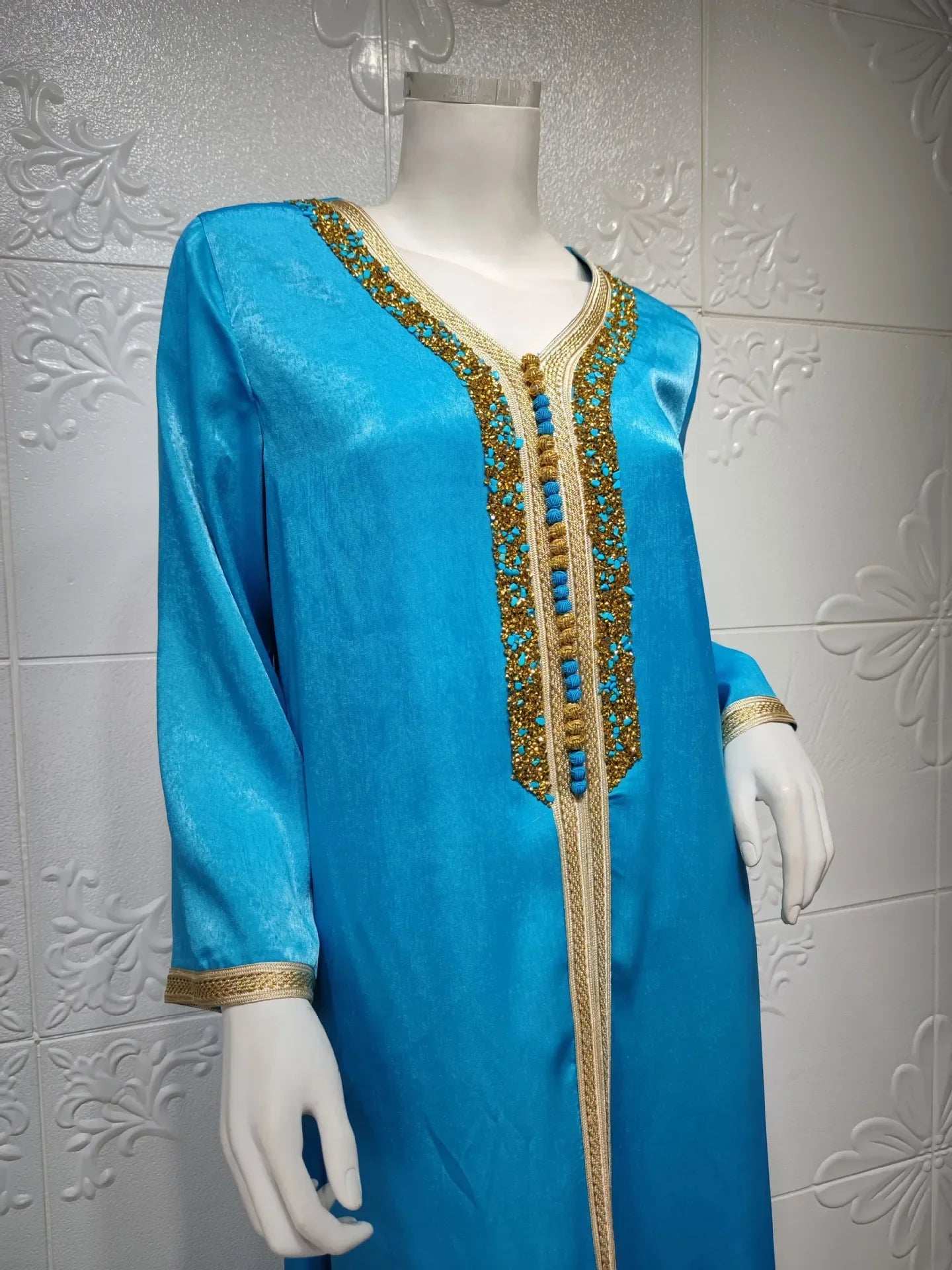 Diamond Splice Abaya - Abaya Vida