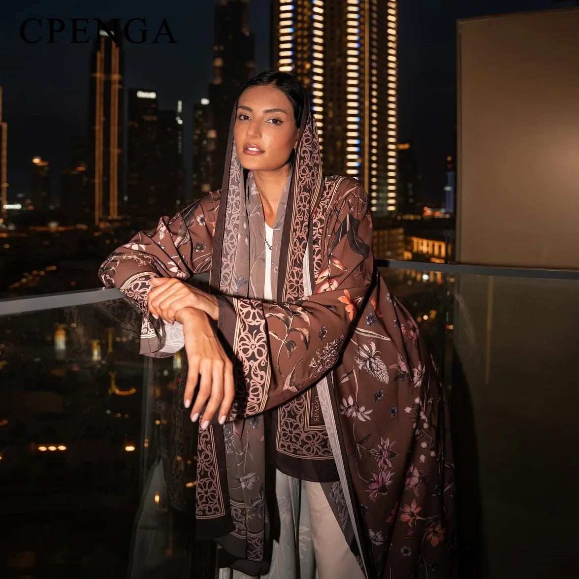 Floral Elegance Abaya - Abaya Vida