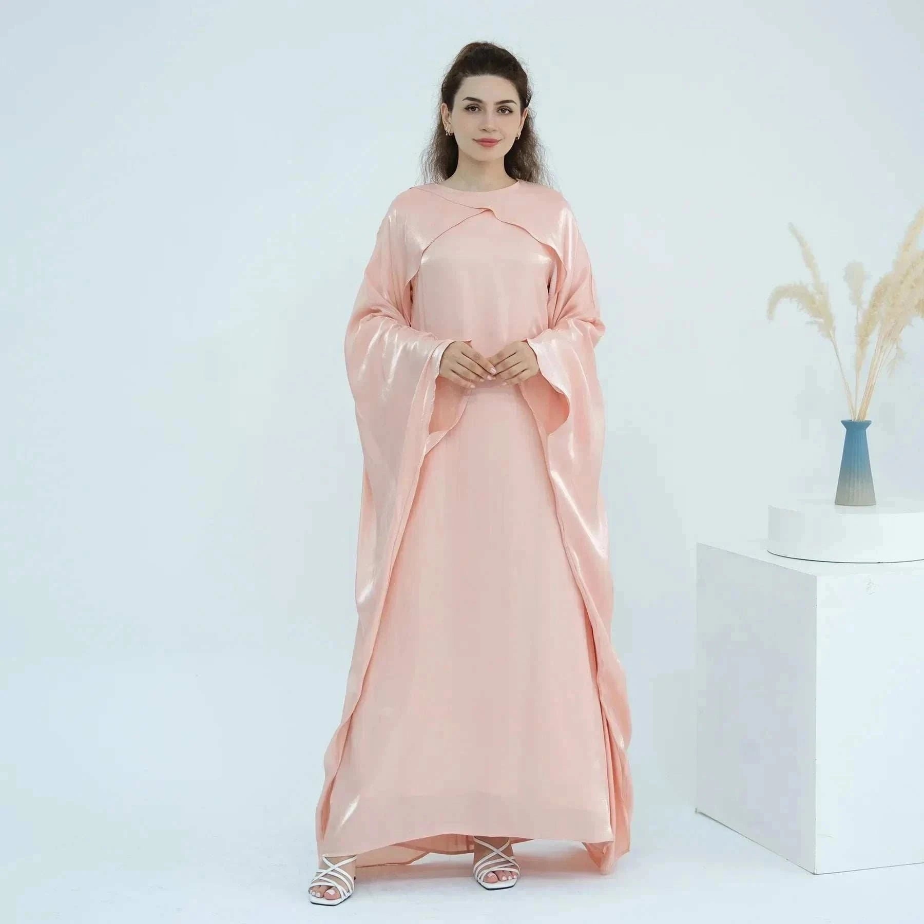 Aurora Maxi Abaya – Elegant Full-Length Closed Occasion Maxi -  Skin w/o Headscarf / M -  Abaya Vida