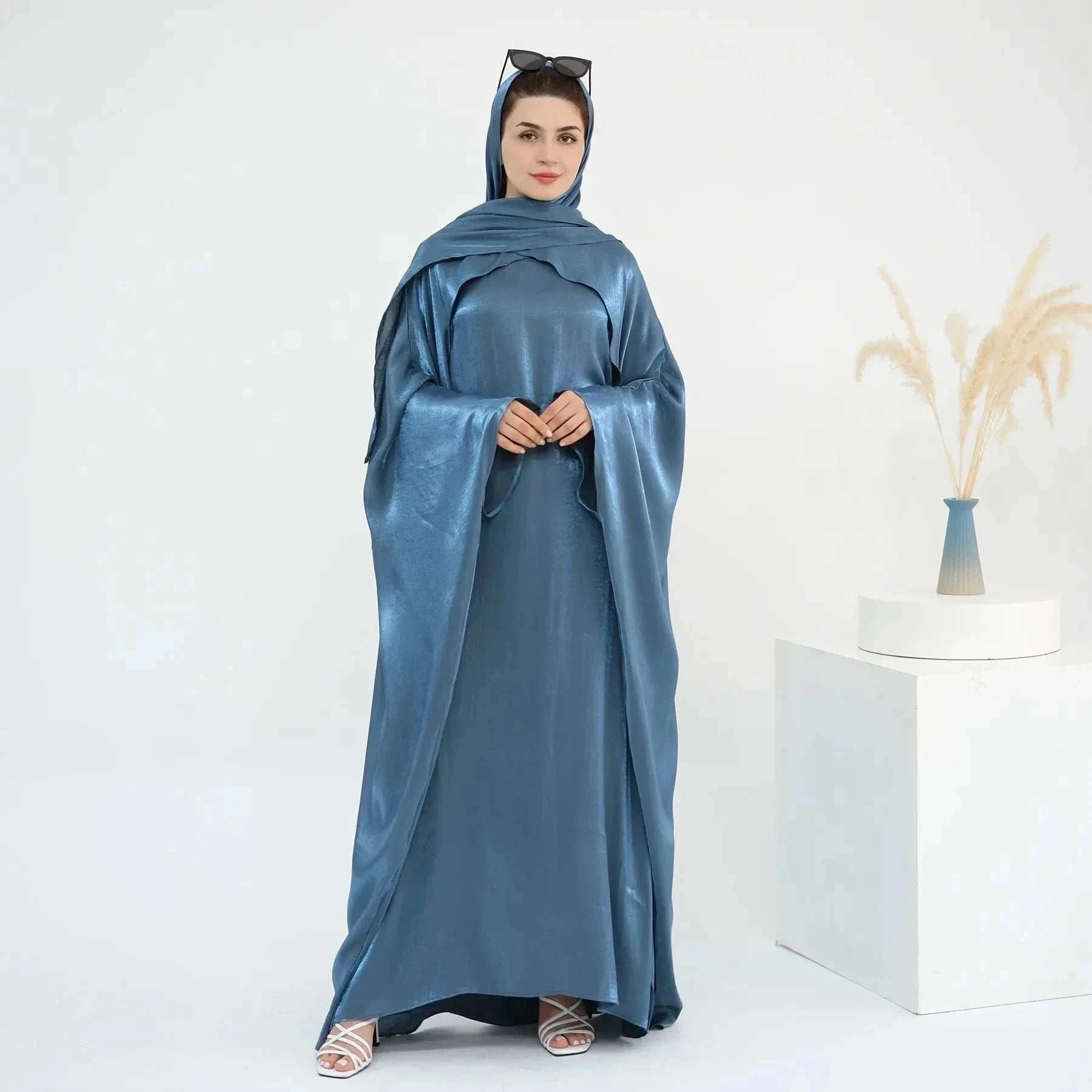 Aurora Maxi Abaya – Elegant Full-Length Closed Occasion Maxi -  Skin w/o Headscarf / M -  Abaya Vida