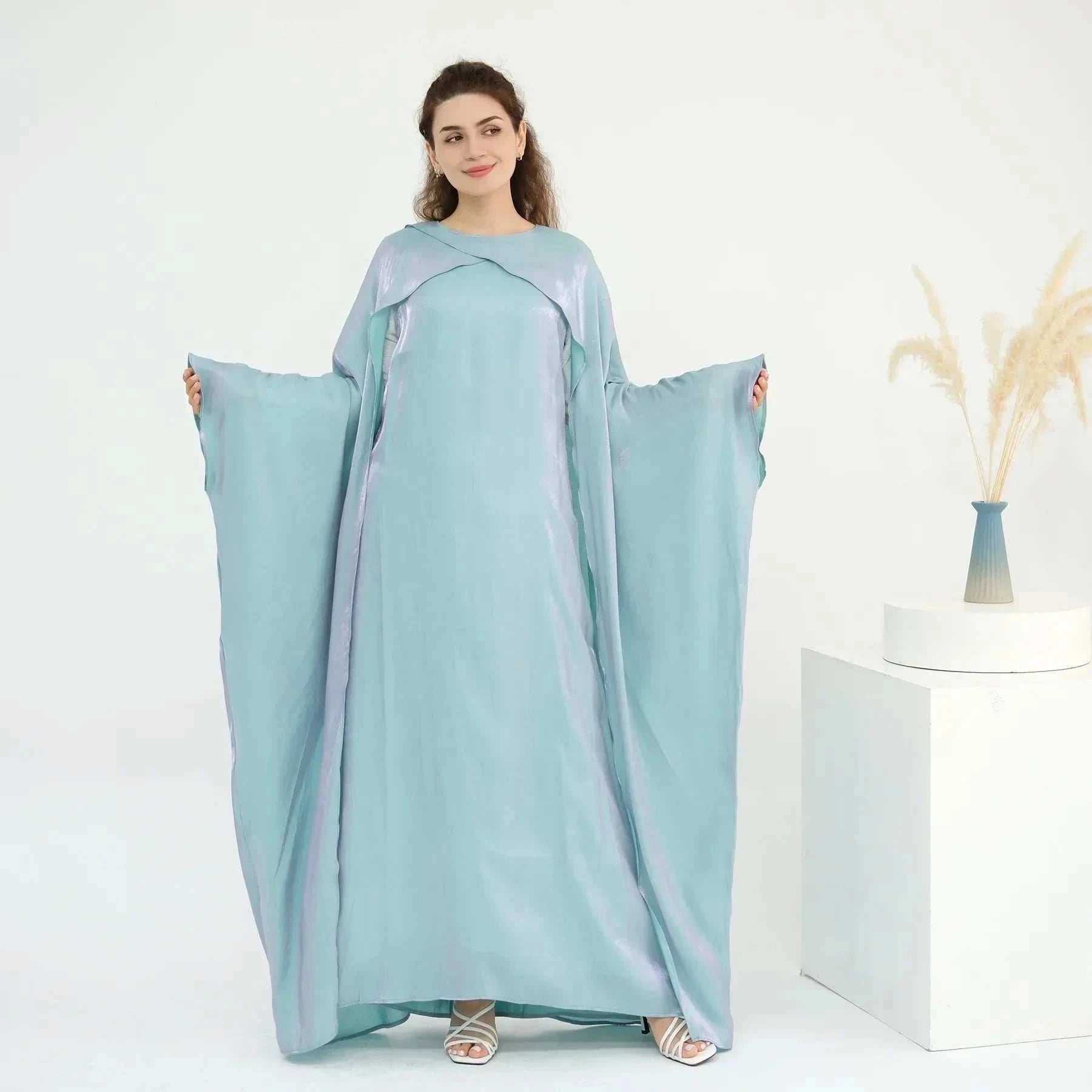 Aurora Maxi Abaya – Elegant Full-Length Closed Occasion Maxi -  Skin w/o Headscarf / M -  Abaya Vida
